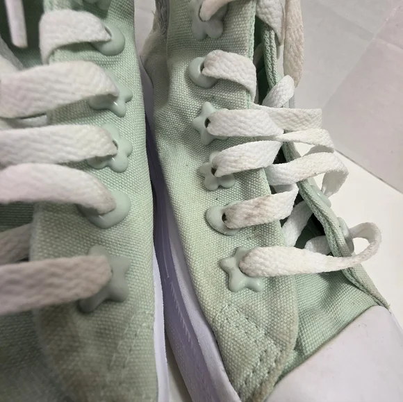 Converse All Star Chuck Taylor Mint Green High Top Shoes Sz 6 A01800C - Picture 6 of 13